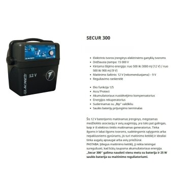 El.piemuo SECUR 300 9-12V