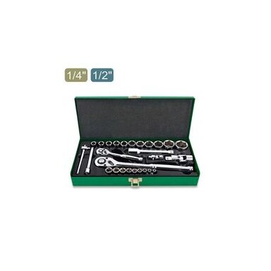 Galvučių k-tas GCAD2802 1/2"-1/4" 27vnt