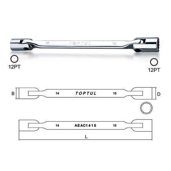Raktas galvutė AEEC0810  8x10mm