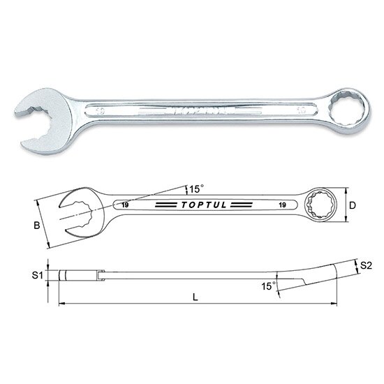 Raktas plokšč.-kilp. AAEQ2424 24mm Super-torque