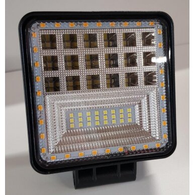 Žibintas LED 12/24V,126W TR-5126 baltas/geltonas